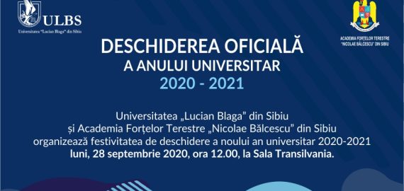Deschiderea anului universitar 2020-2021 la ULBS