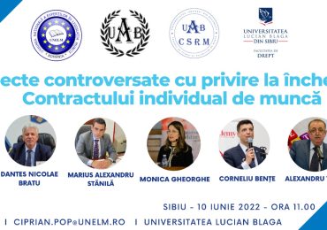 Conferința – „Aspecte controversate cu privire la încheierea contractului individual de muncă”